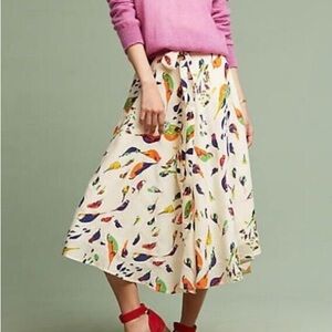 Anthropology midi skirt